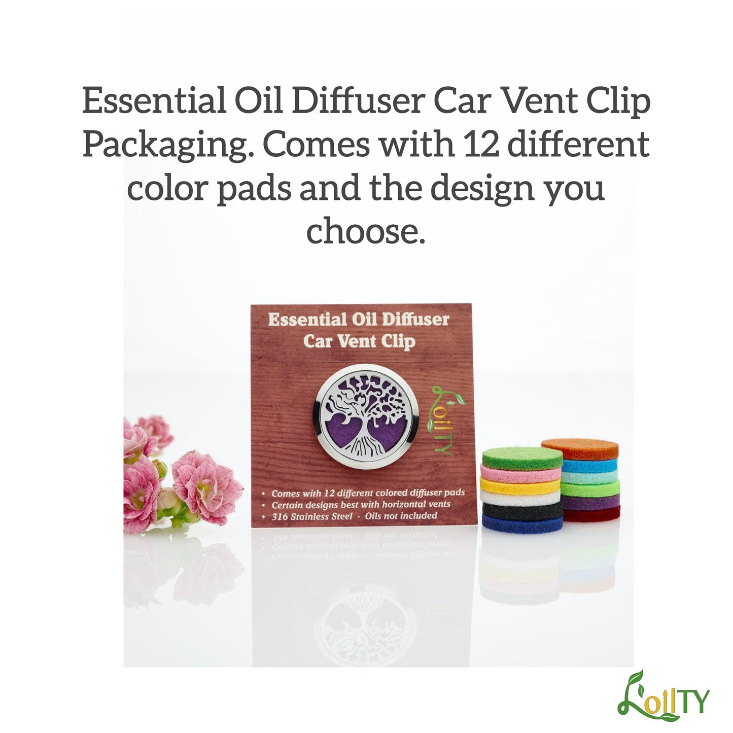 Tree of Life- Essential Oil Diffuser Car Vent Clip No