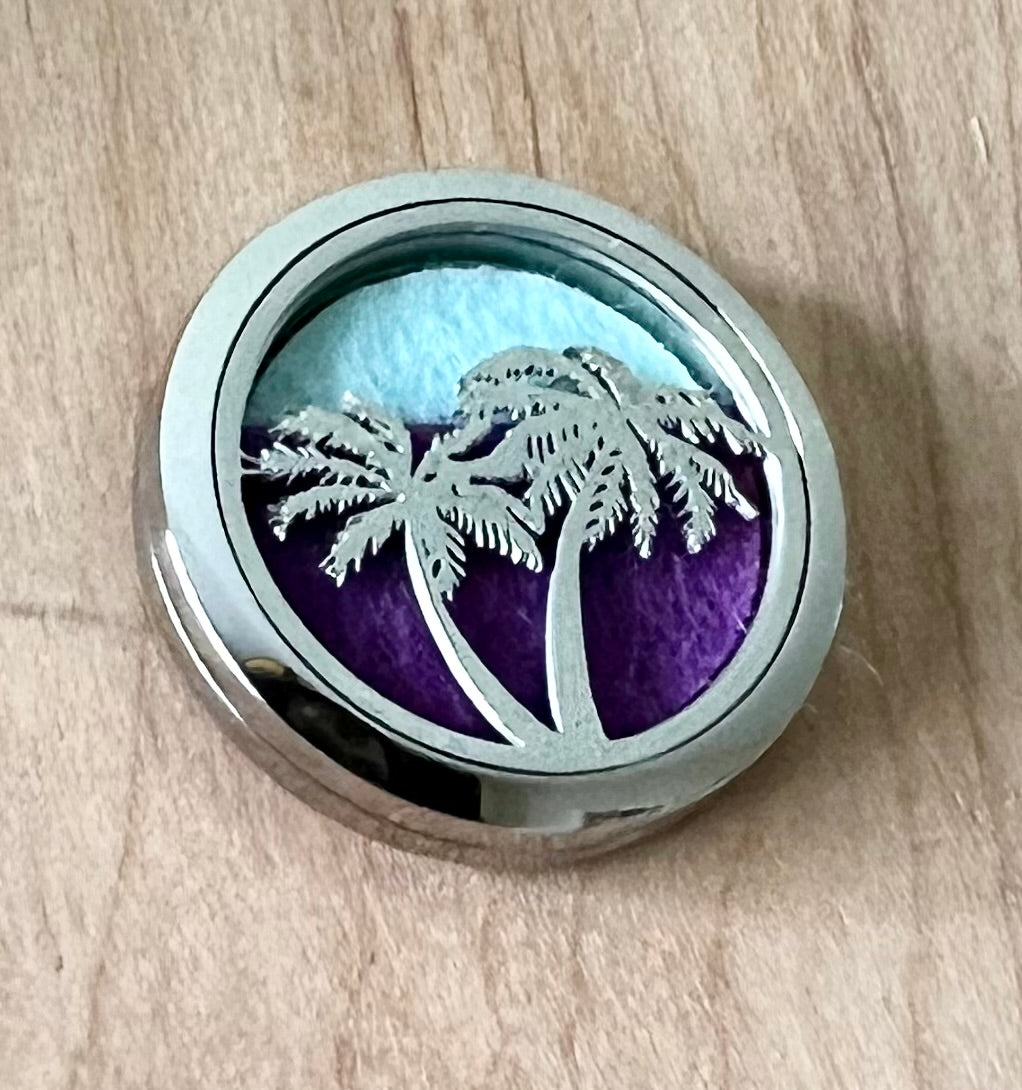 Palm Trees- Essential Oil Diffuser Car Vent Clip