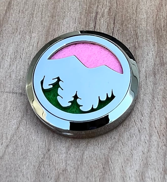 Mountain Trees- Essential Oil Diffuser Car Vent Clip