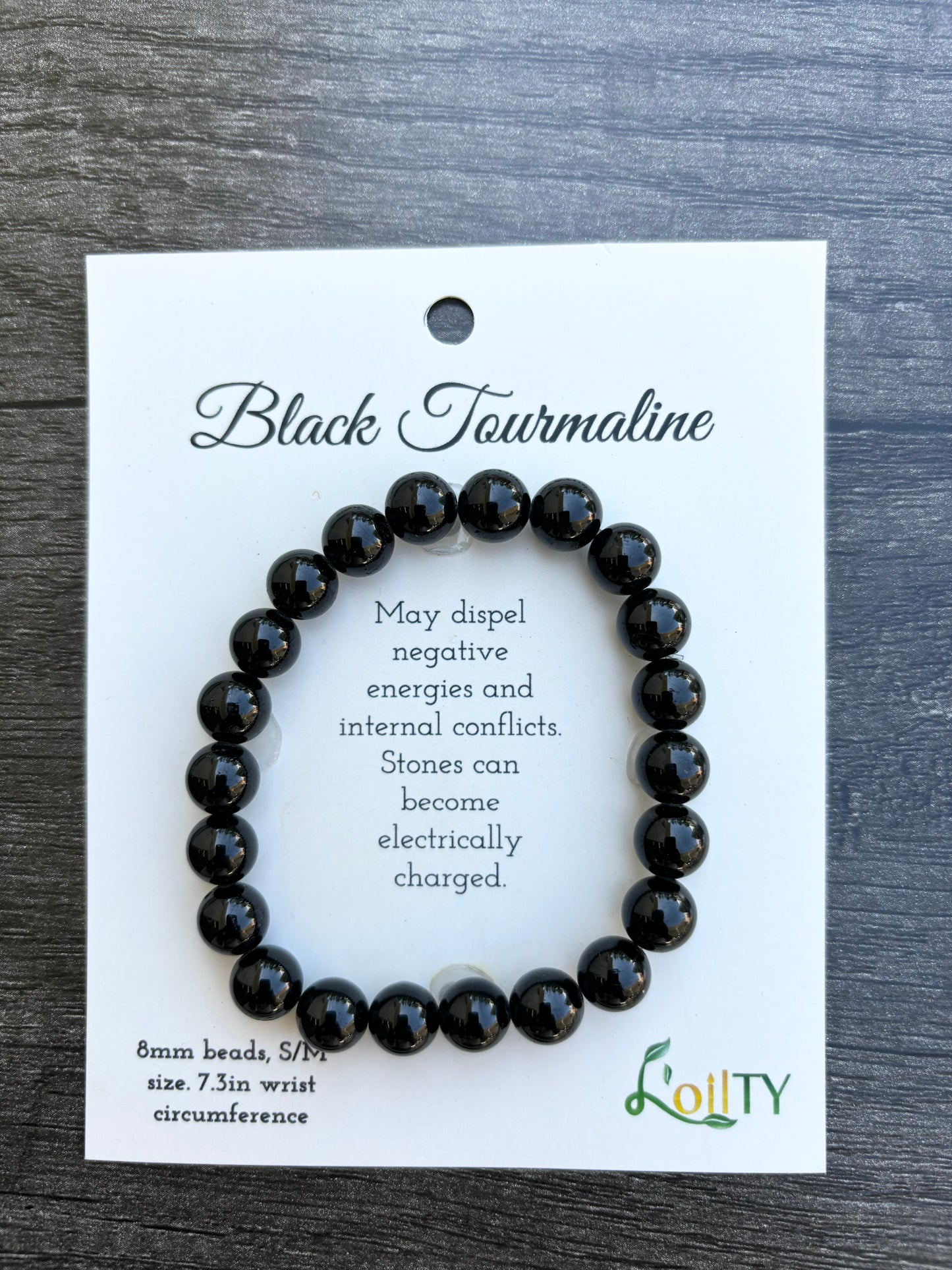 Black Tourmaline Gemstone Bracelet