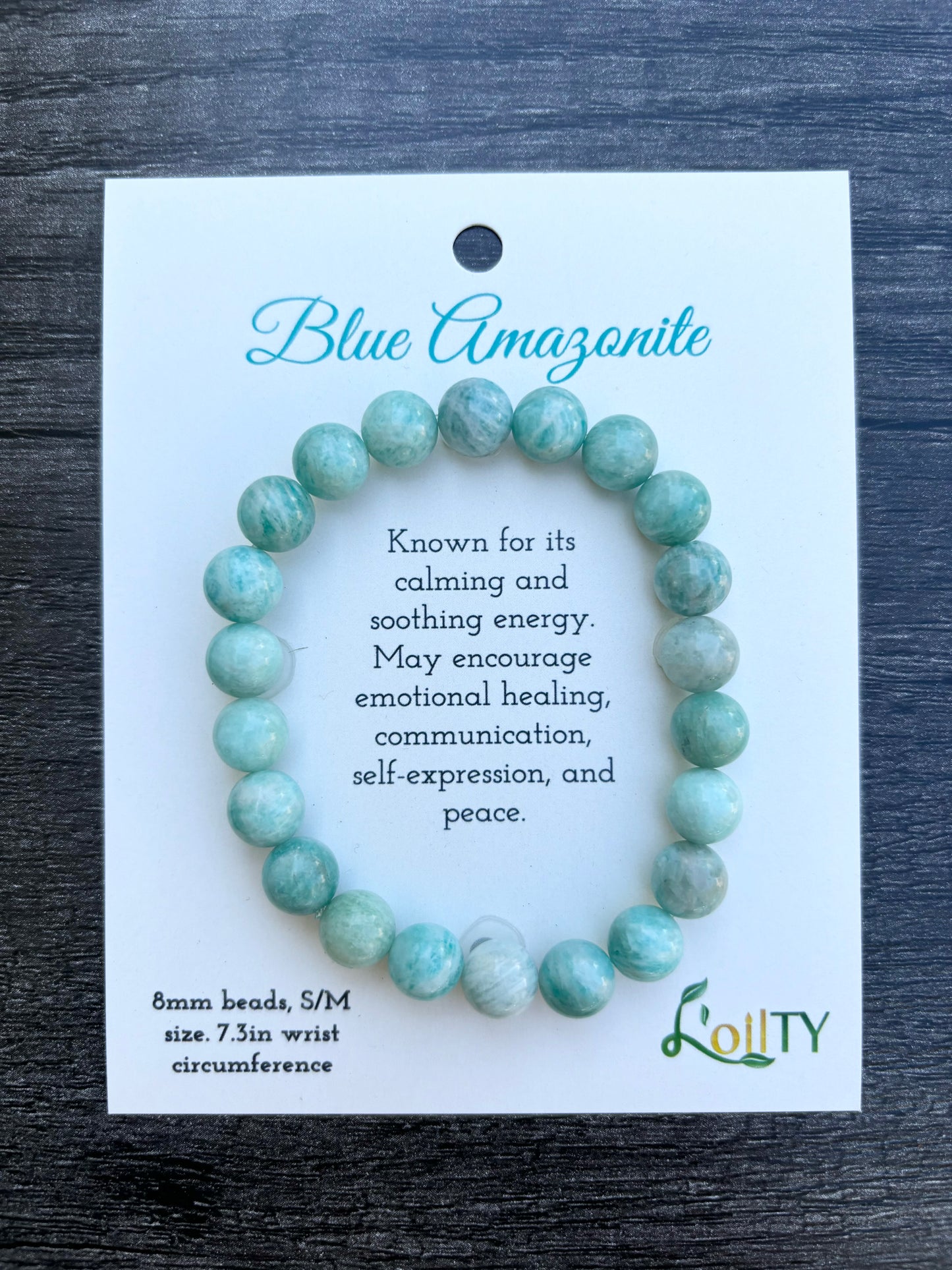 Blue Amazonite Gemstone Bracelet