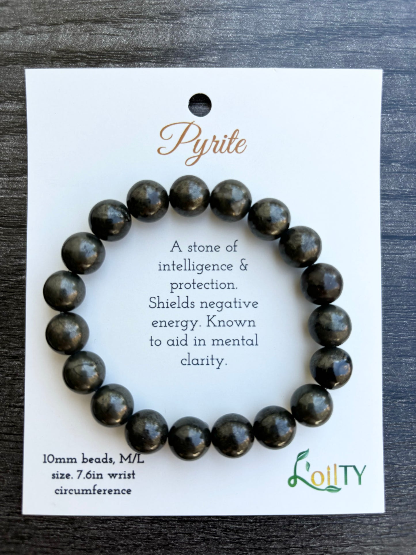 Pyrite Gemstone Bracelet