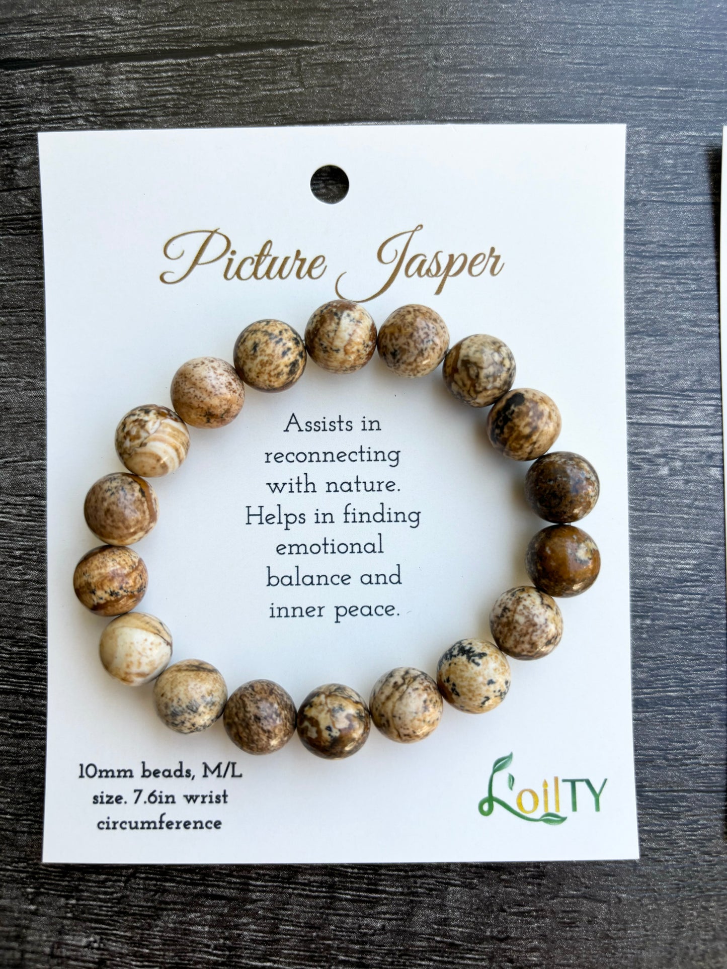 Picture Jasper Gemstone Bracelet