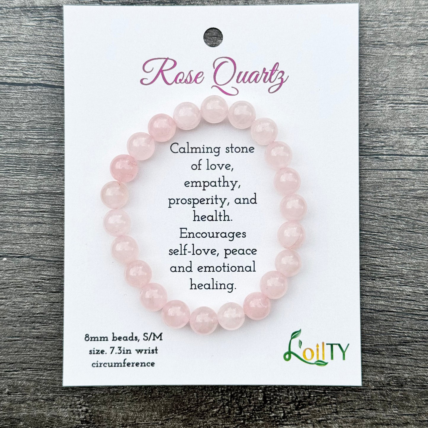 Rose Quartz Gemstone Bracelet