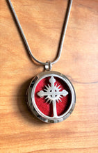 Budded Cross - Essential Oil Diffuser Necklace