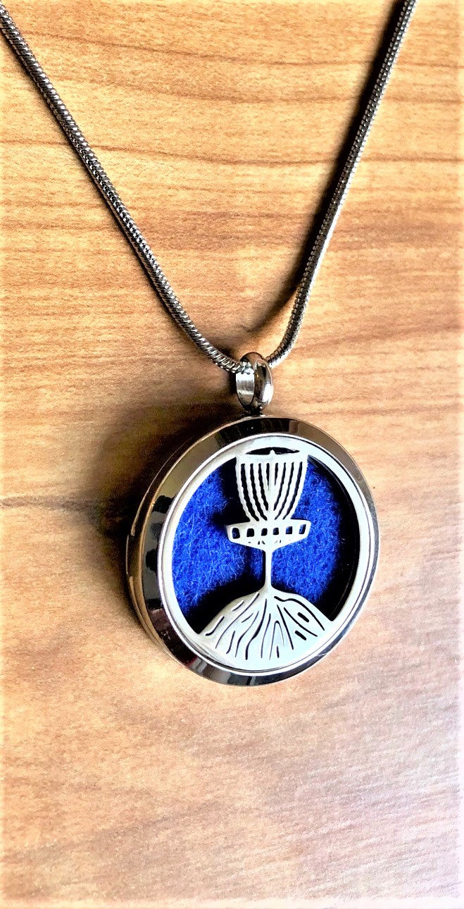 Disc Golf Grow the Sport- Essential Oil Diffuser Necklace