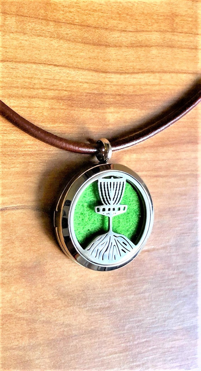 Disc Golf Grow the Sport- Essential Oil Diffuser Necklace