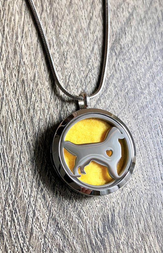 Dog - Essential Oil Diffuser Necklace