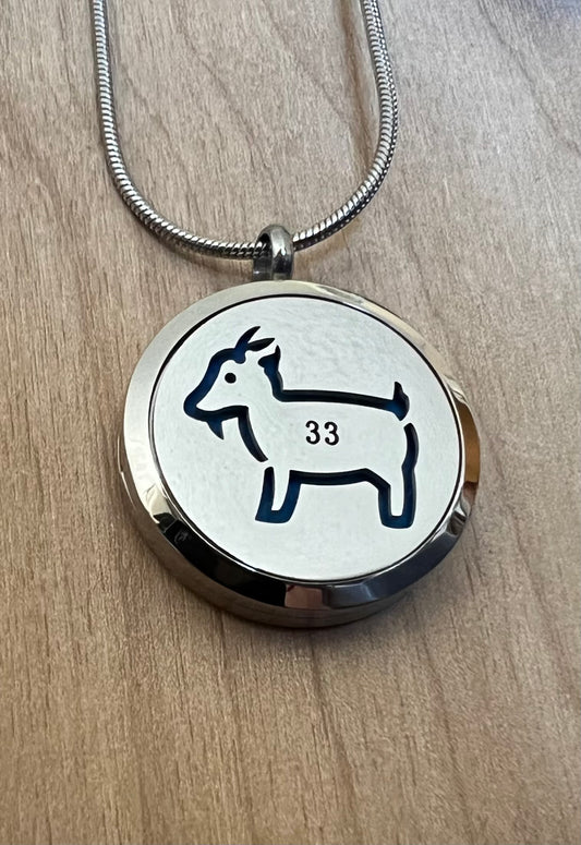 BMFS Goat 2 - Essential Oil Diffuser Necklace