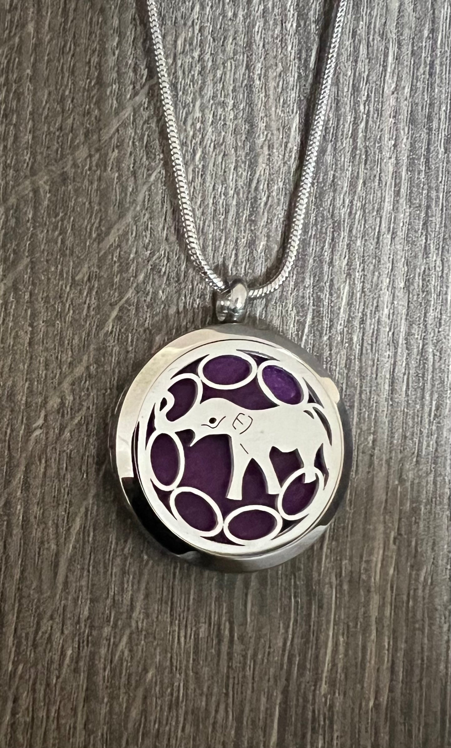 Elephant 1- Essential Oil Diffuser Necklace