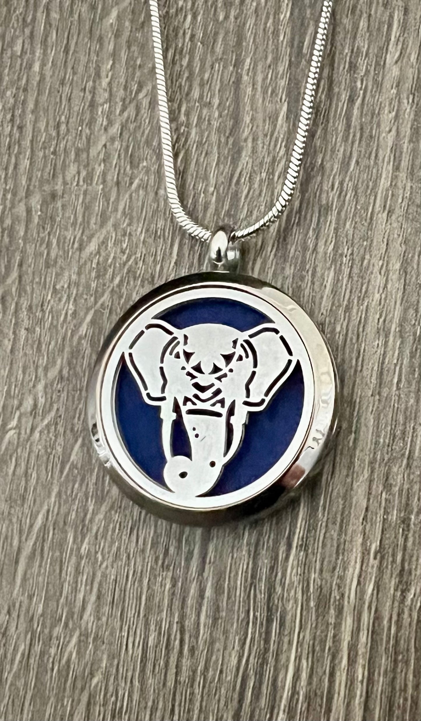 Elephant 2- Essential Oil Diffuser Necklace