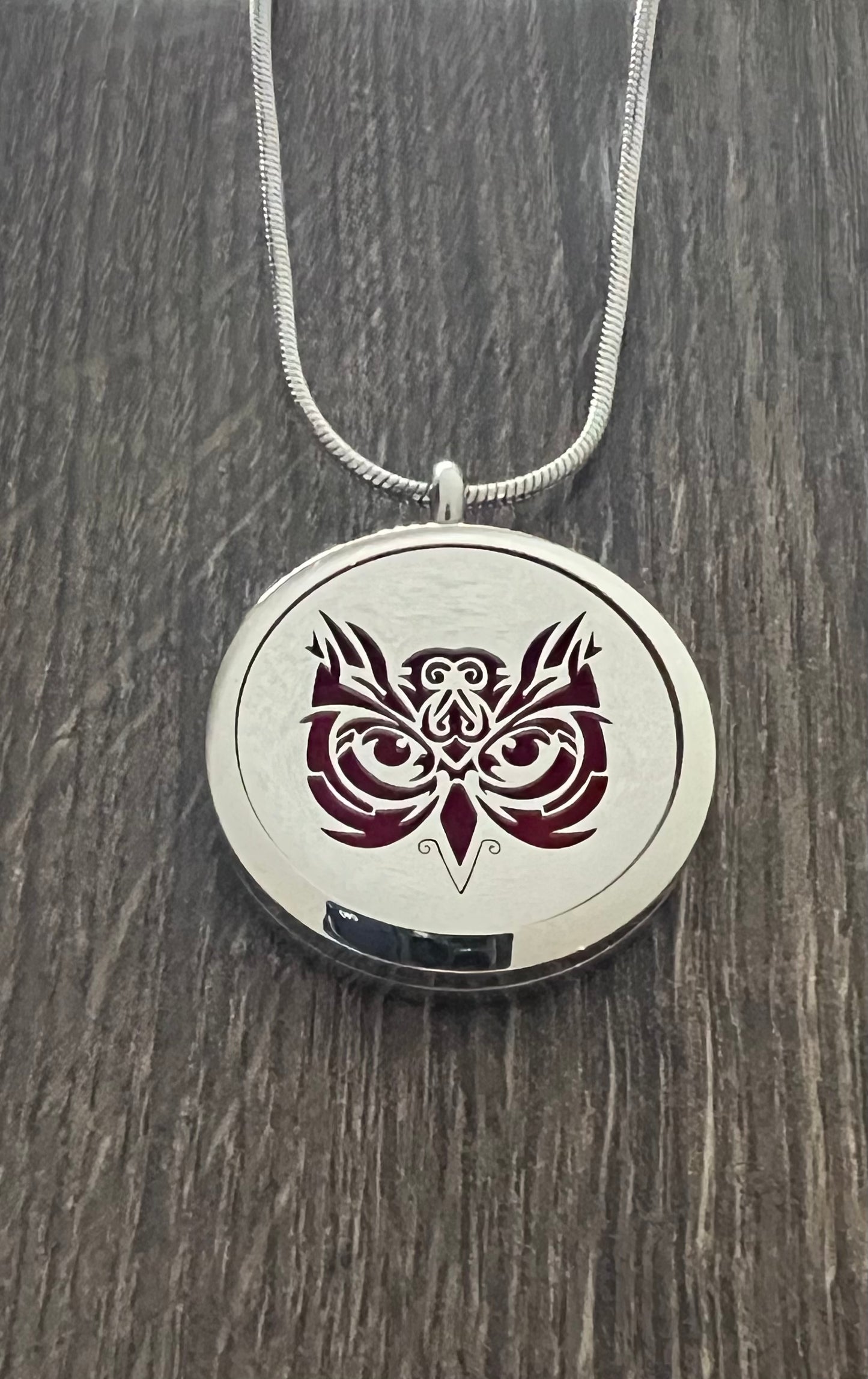 Owl 1 - Essential Oil Diffuser Necklace