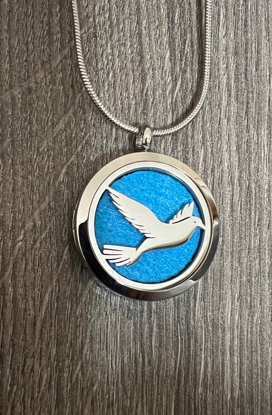 Dove 1- Essential Oil Diffuser Necklace