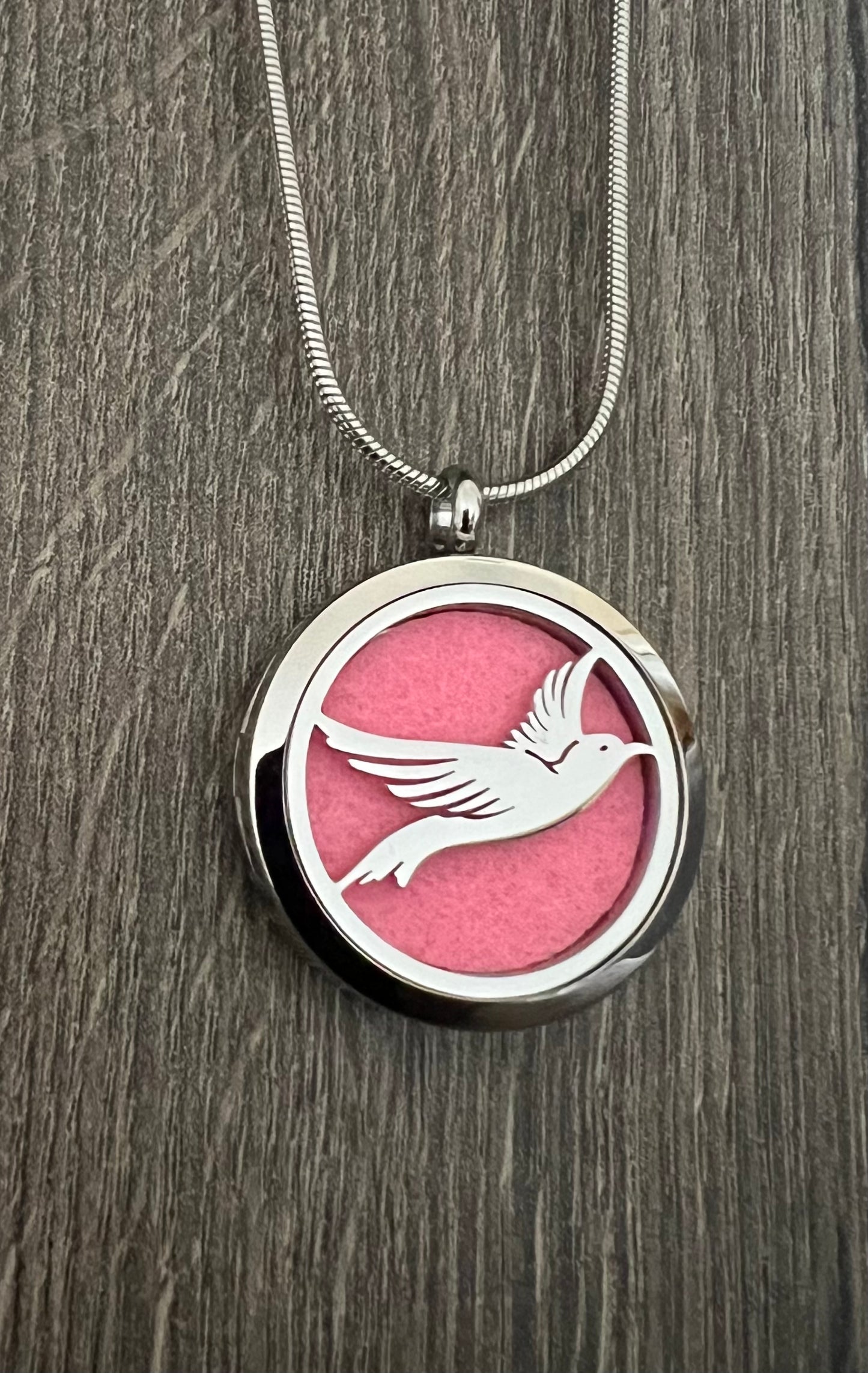 Dove 2- Essential Oil Diffuser Necklace