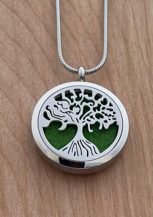 Tree of Life - Essential Oil Diffuser Necklace - Free Shipping