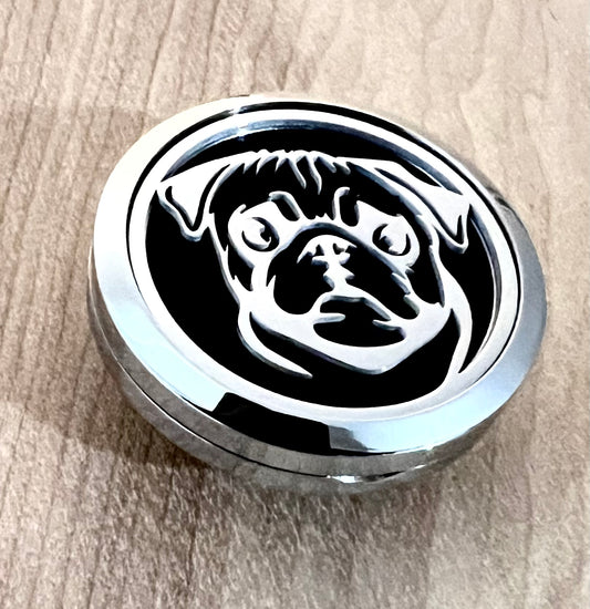 Pug - Essential Oil Diffuser Car Vent Clip