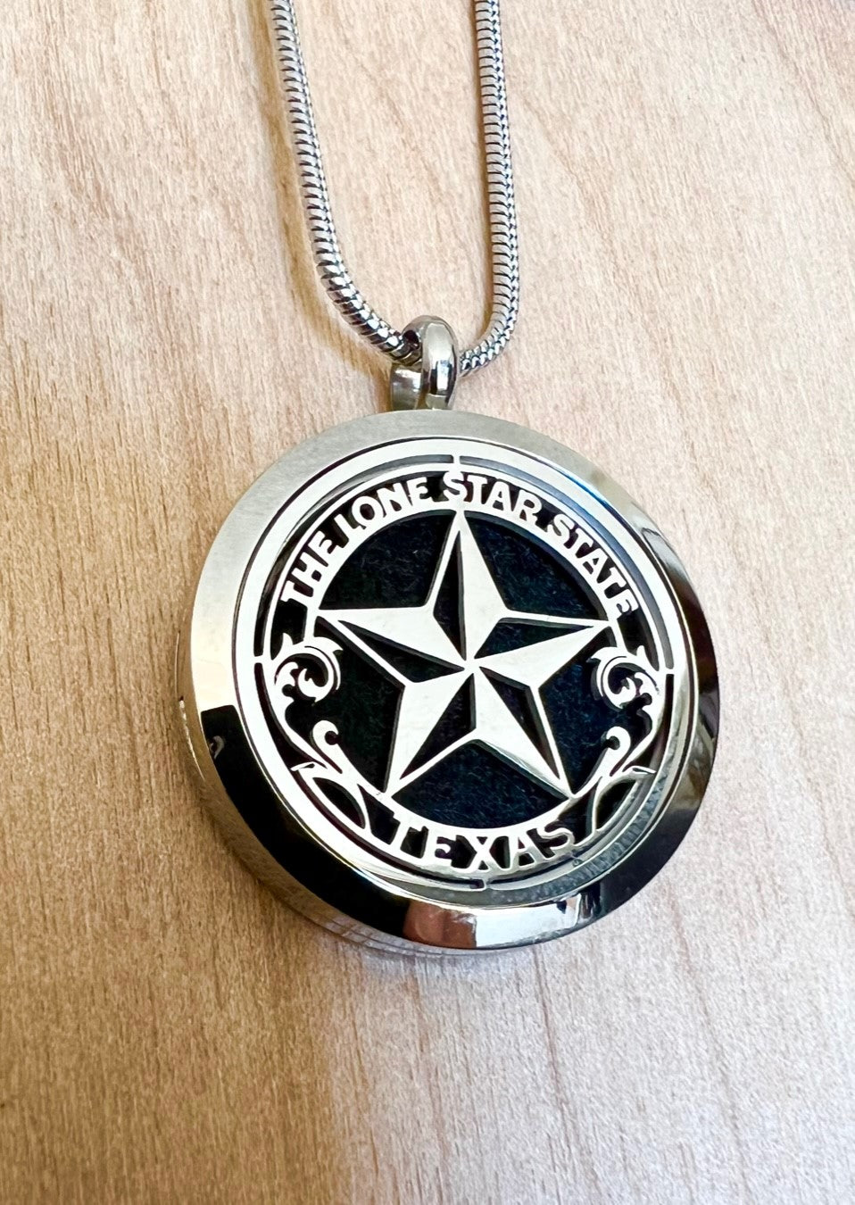 Lone Star State - Essential Oil Diffuser Necklace