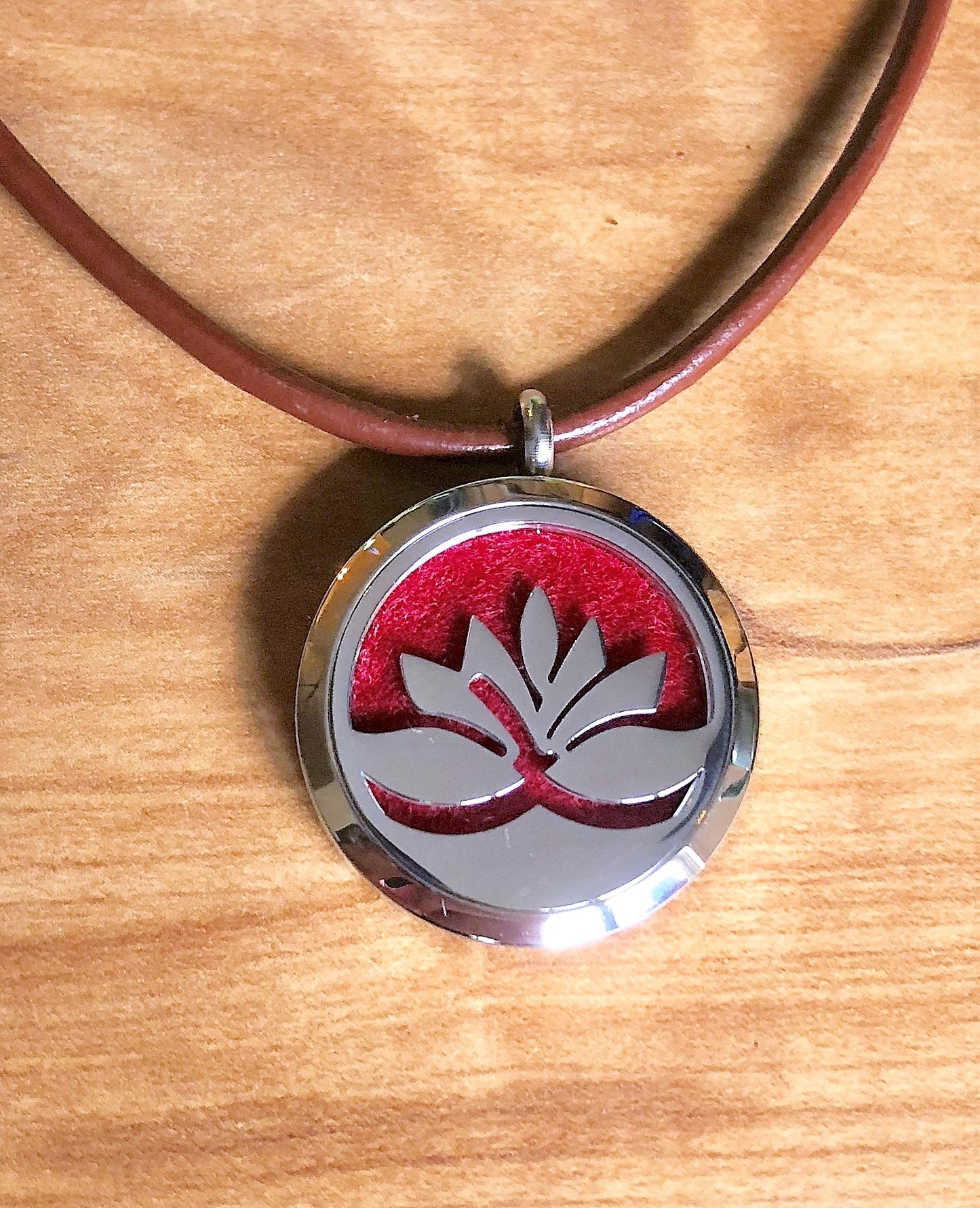 Lotus - Essential Oil Diffuser Necklace -Free Shipping