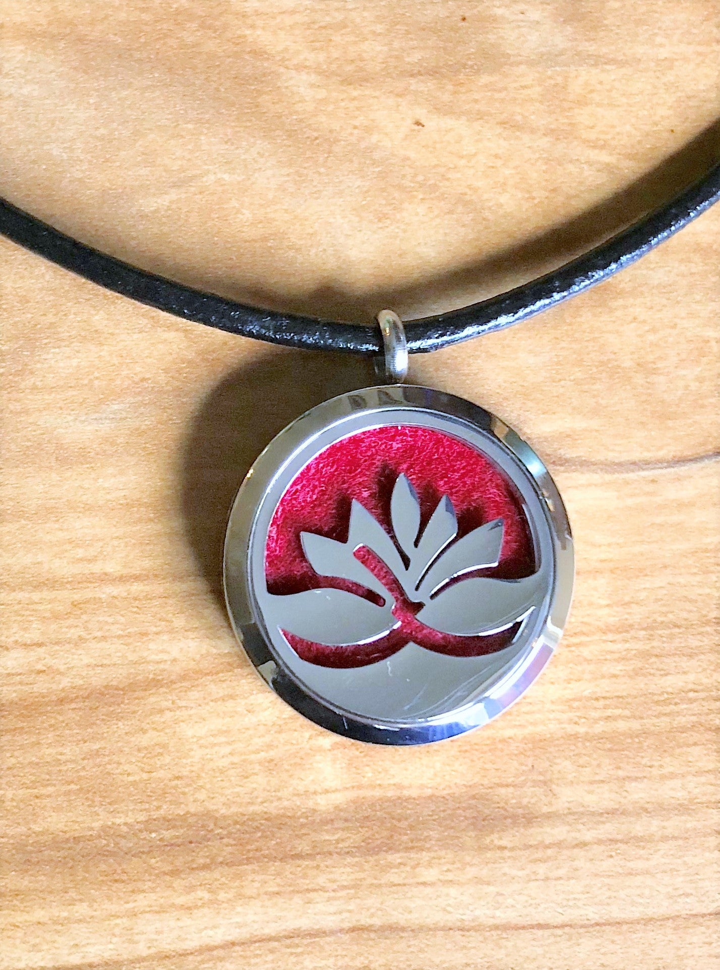 Lotus - Essential Oil Diffuser Necklace -Free Shipping