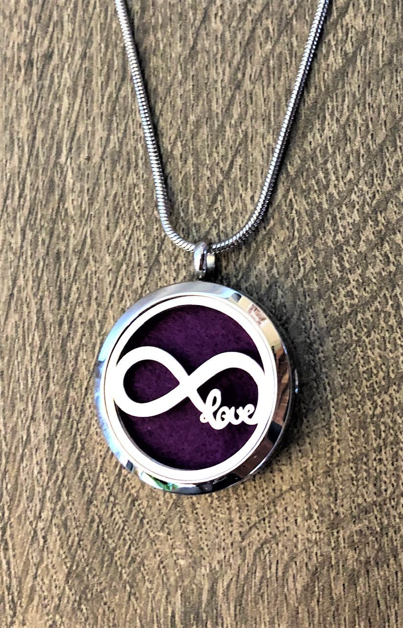 Infinite Love - Essential Oil Diffuser Necklace