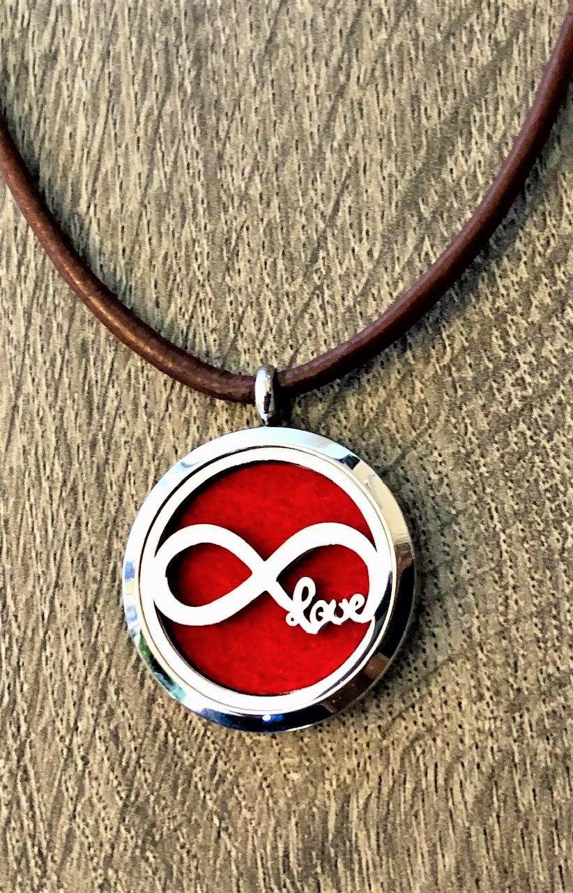 Infinite Love - Essential Oil Diffuser Necklace