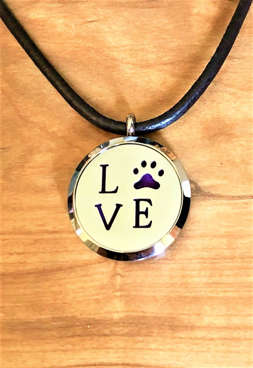 Love Paws - Essential Oil Diffuser Necklace