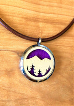Mountain & Trees- Essential Oil Diffuser Necklace