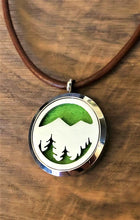 Mountain & Trees- Essential Oil Diffuser Necklace