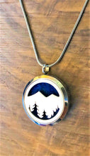 Mountain & Trees- Essential Oil Diffuser Necklace