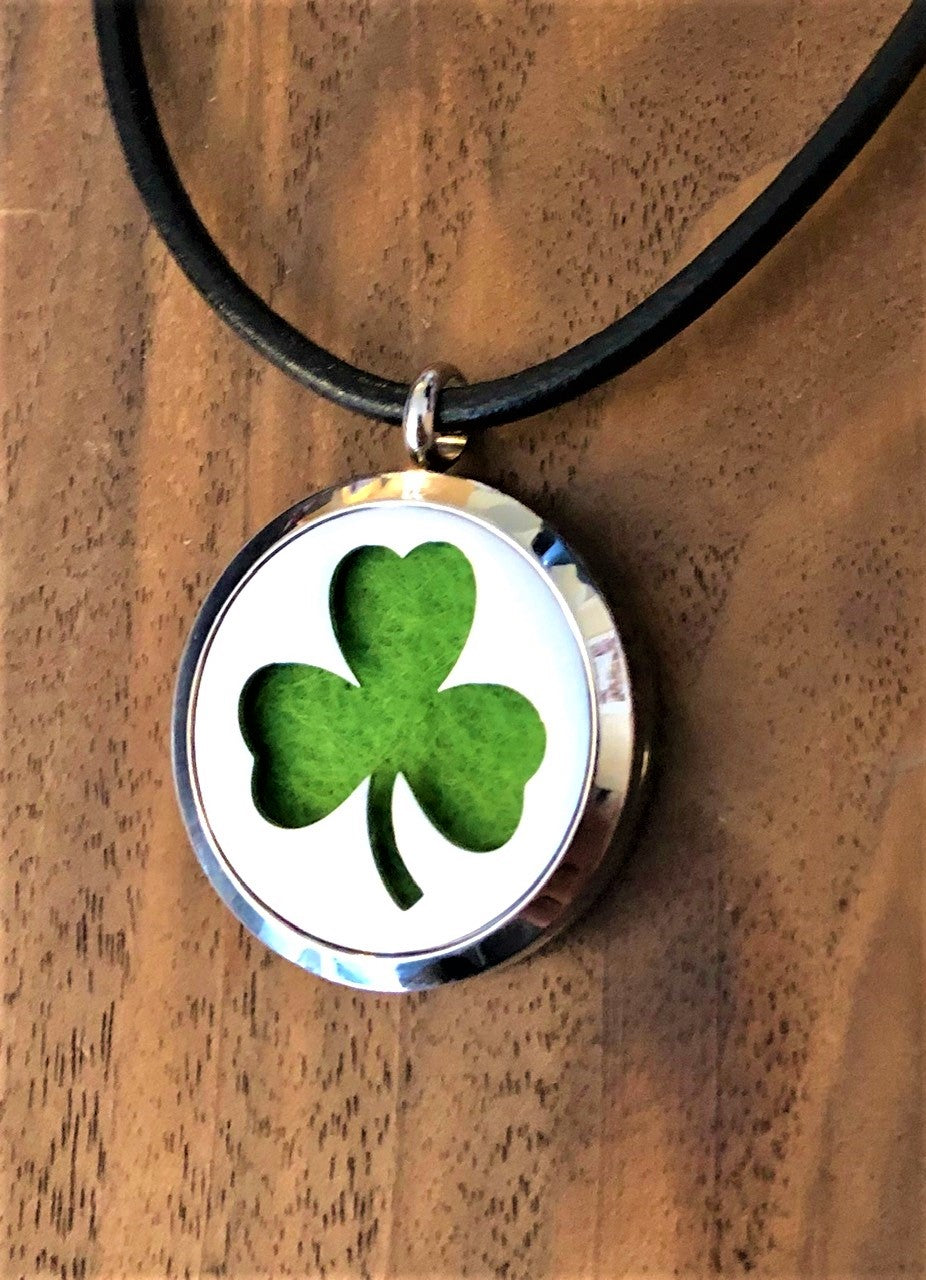 Shamrock - Essential Oil Diffuser Necklace