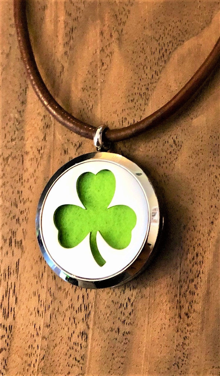 Shamrock - Essential Oil Diffuser Necklace