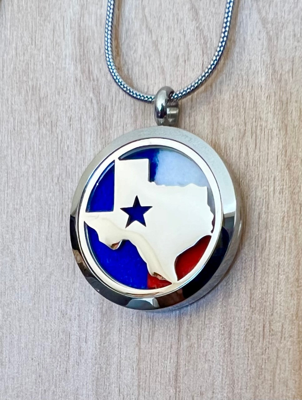 Texas State - Essential Oil Diffuser Necklace