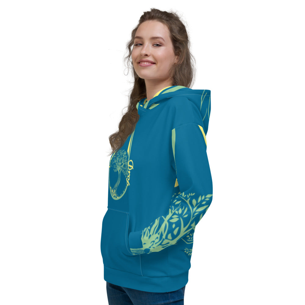 Cerulean Tree of Life Unisex Hoodie