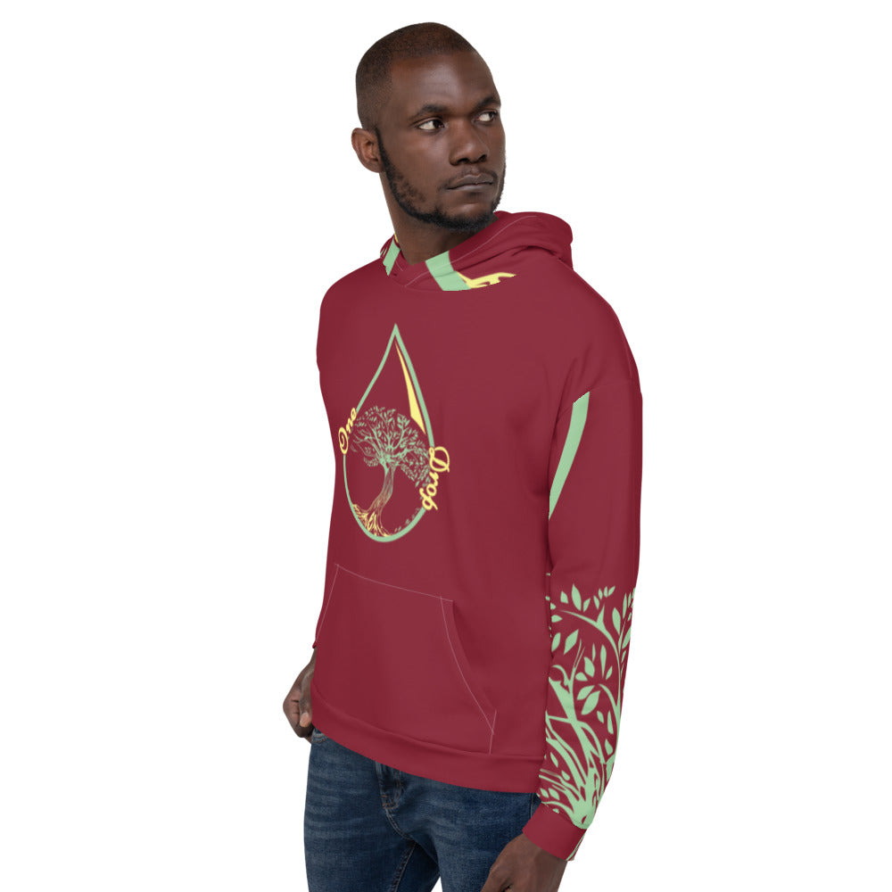 Burgundy Tree of Life Unisex Hoodie