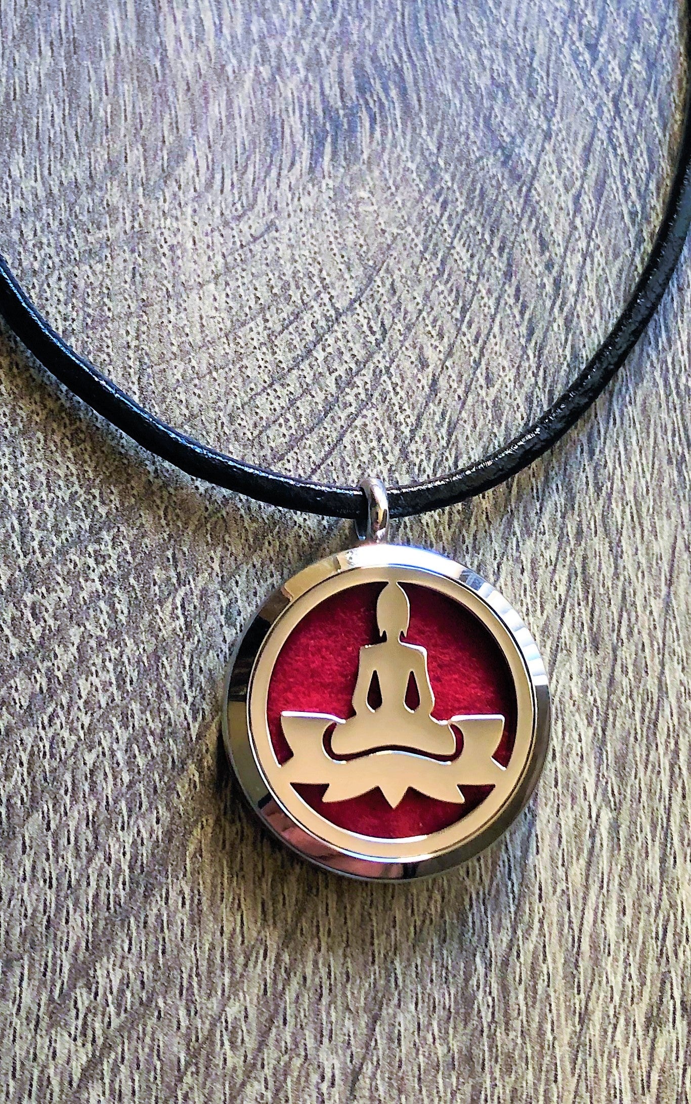 Buddha - Essential Oil Diffuser Necklace