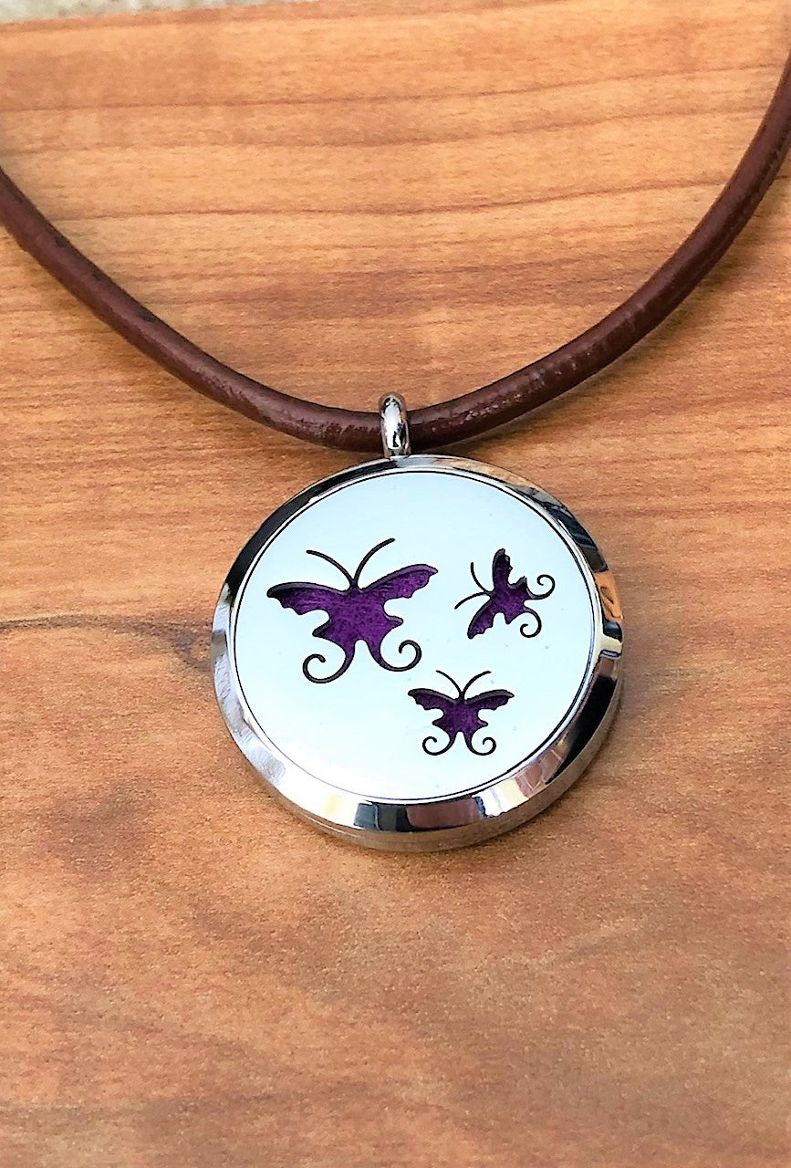 Butterfly - Essential Oil Diffuser Necklace