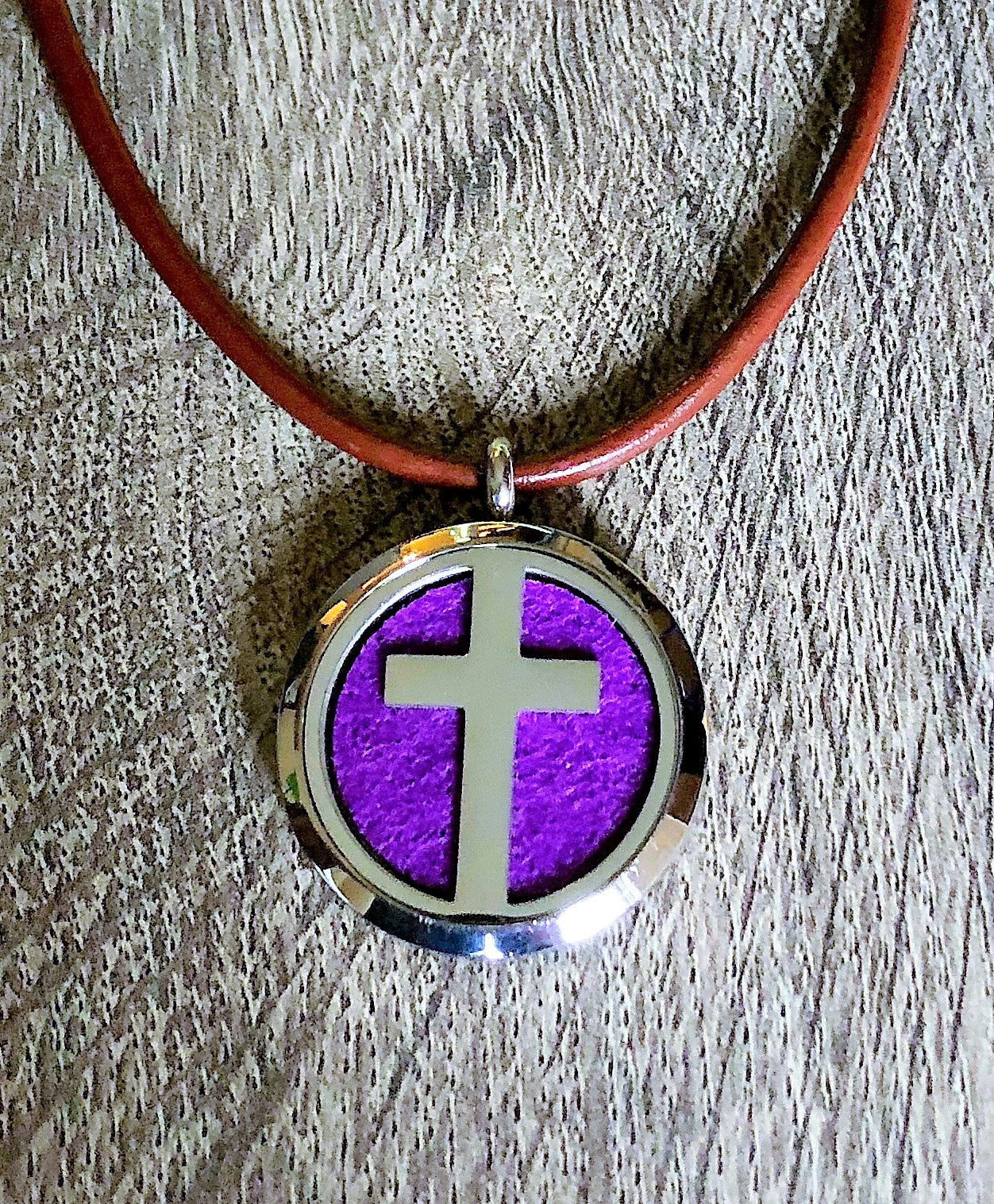 Cross - Essential Oil Diffuser Necklace - Free Shipping
