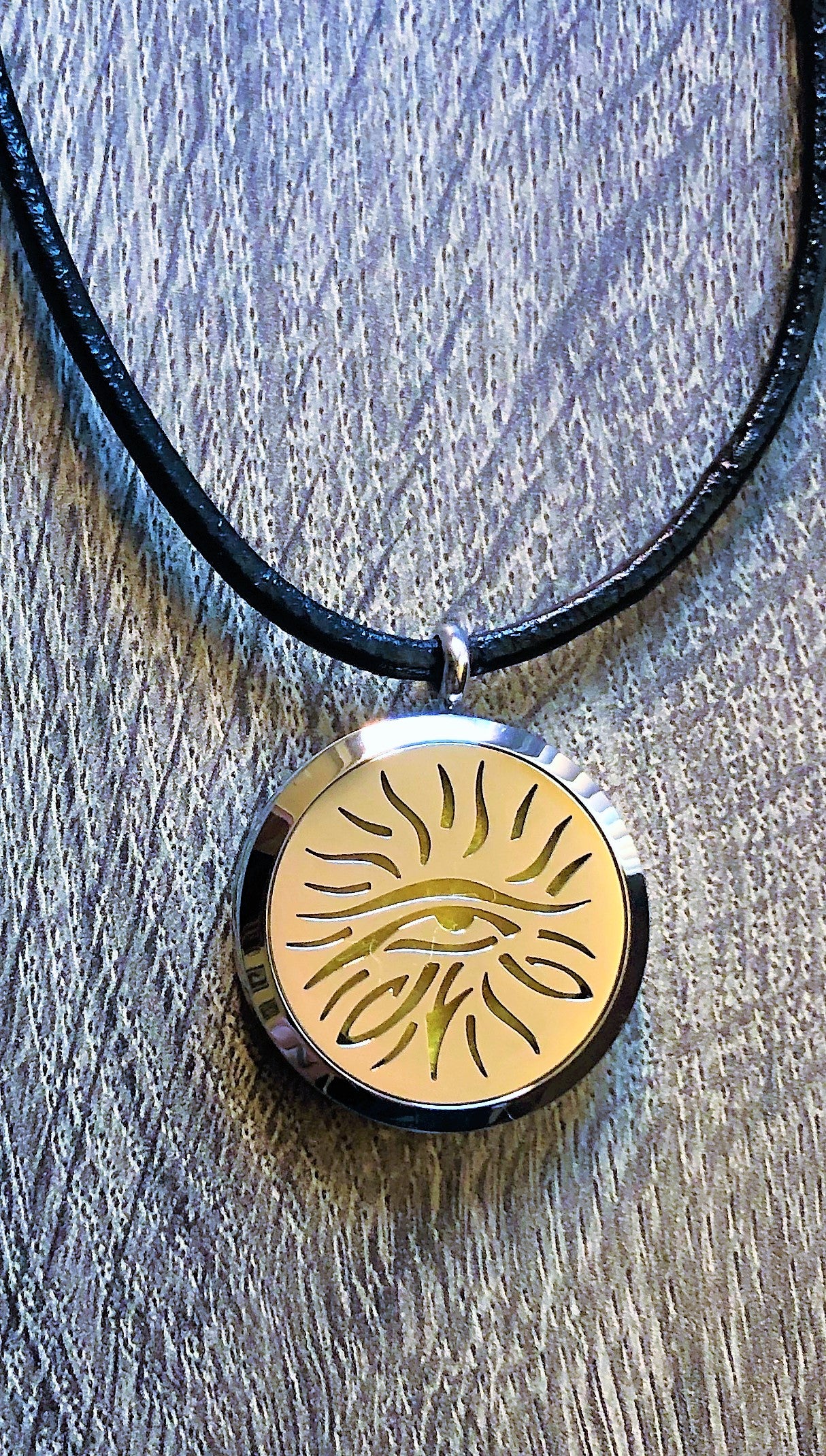 Eye of Horus- Essential Oil Diffuser Necklace