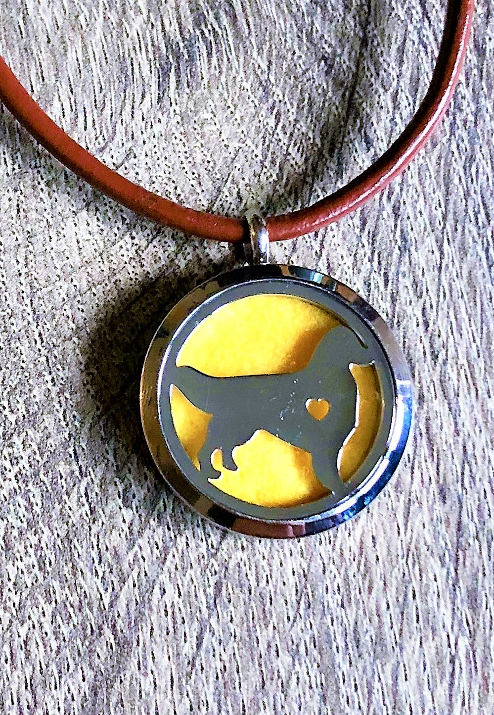 Dog - Essential Oil Diffuser Necklace