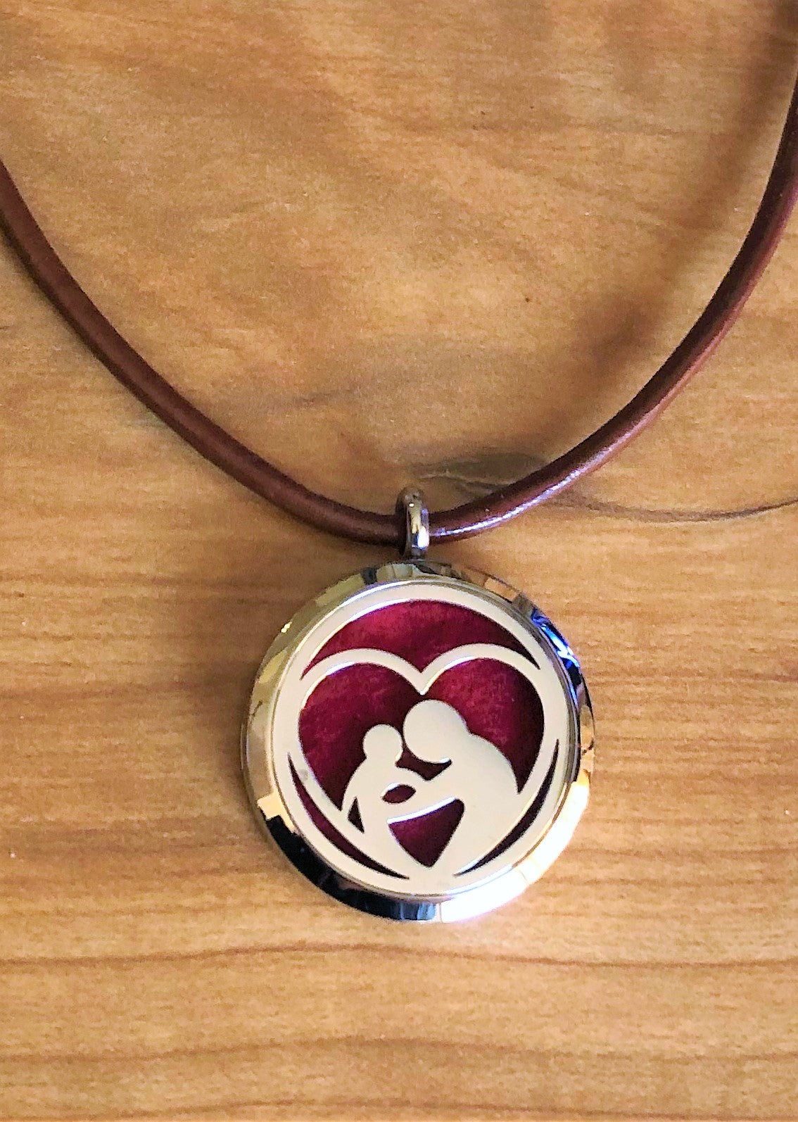 Mother and Child- Essential Oil Diffuser Necklace