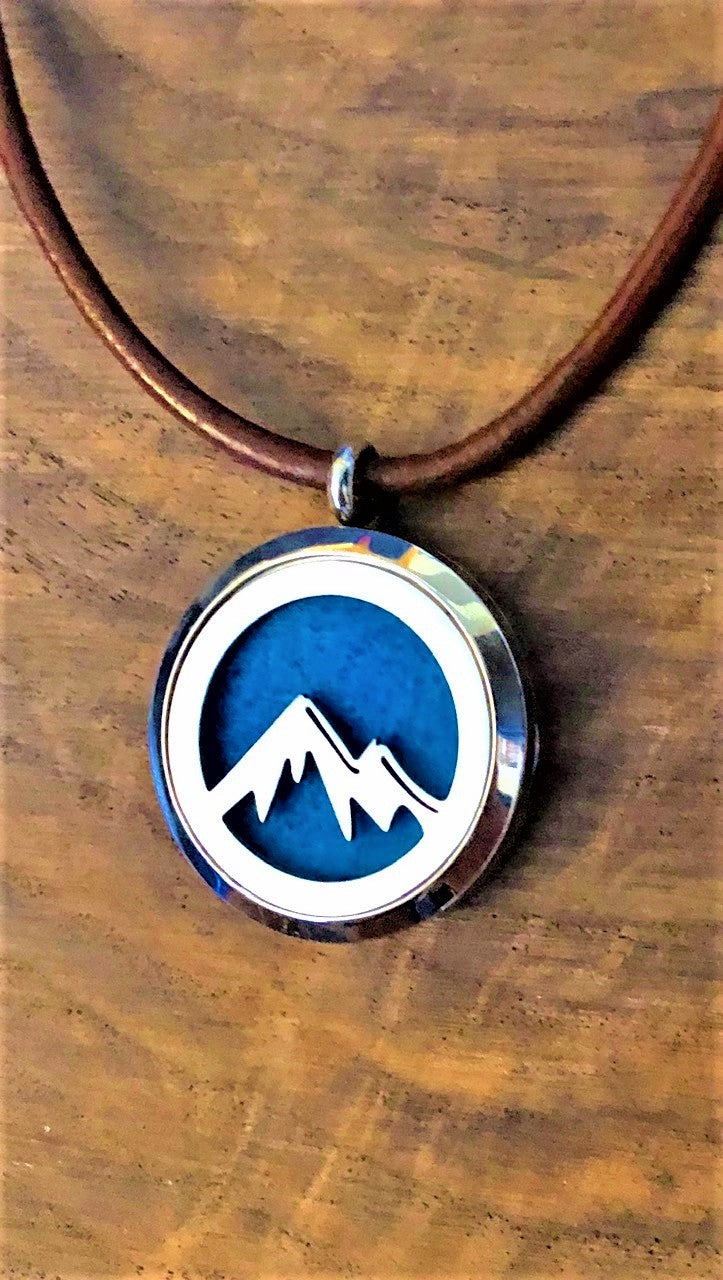 Mountain Peak - Essential Oil Diffuser Necklace