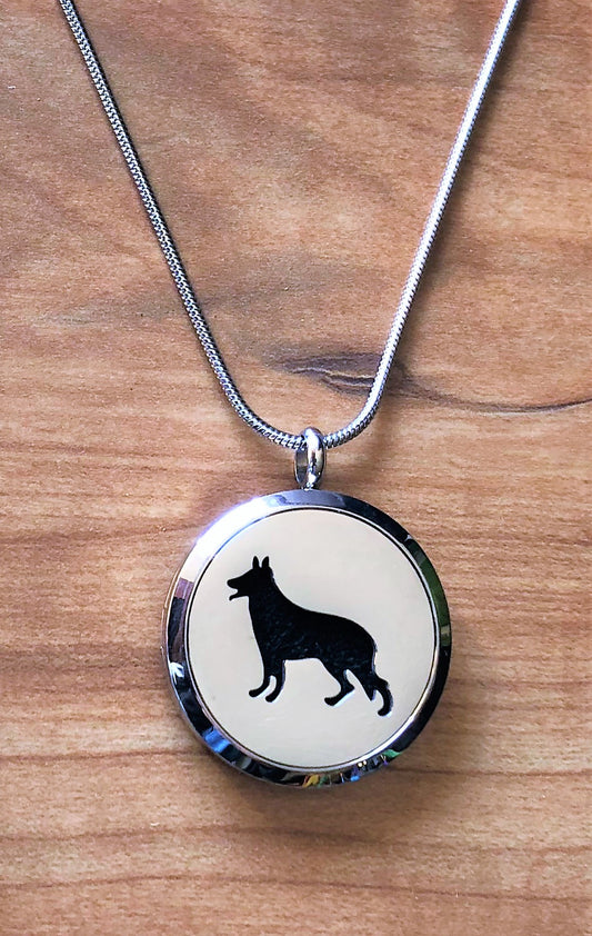 Dog- Essential Oil Diffuser Necklace