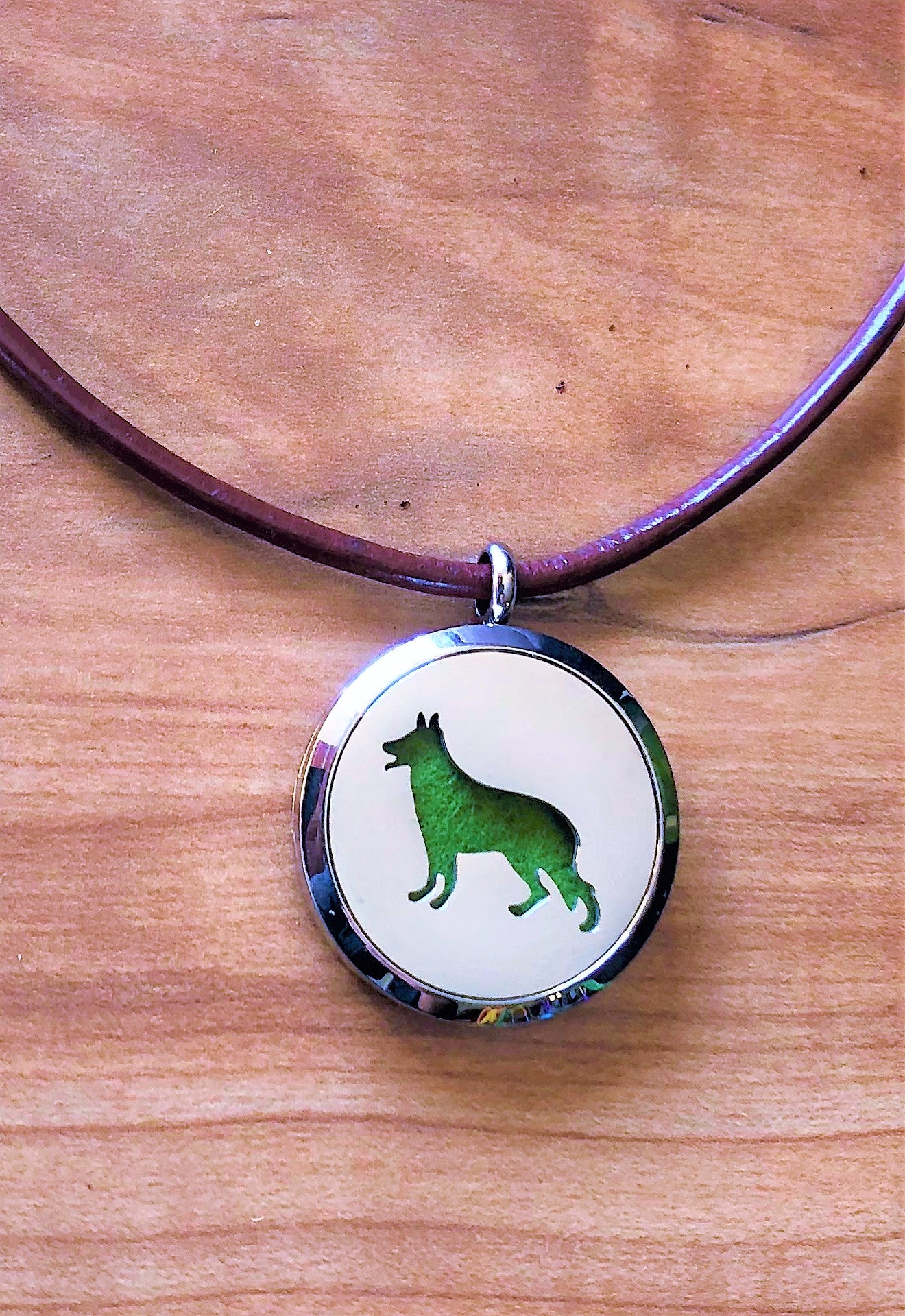 Dog- Essential Oil Diffuser Necklace