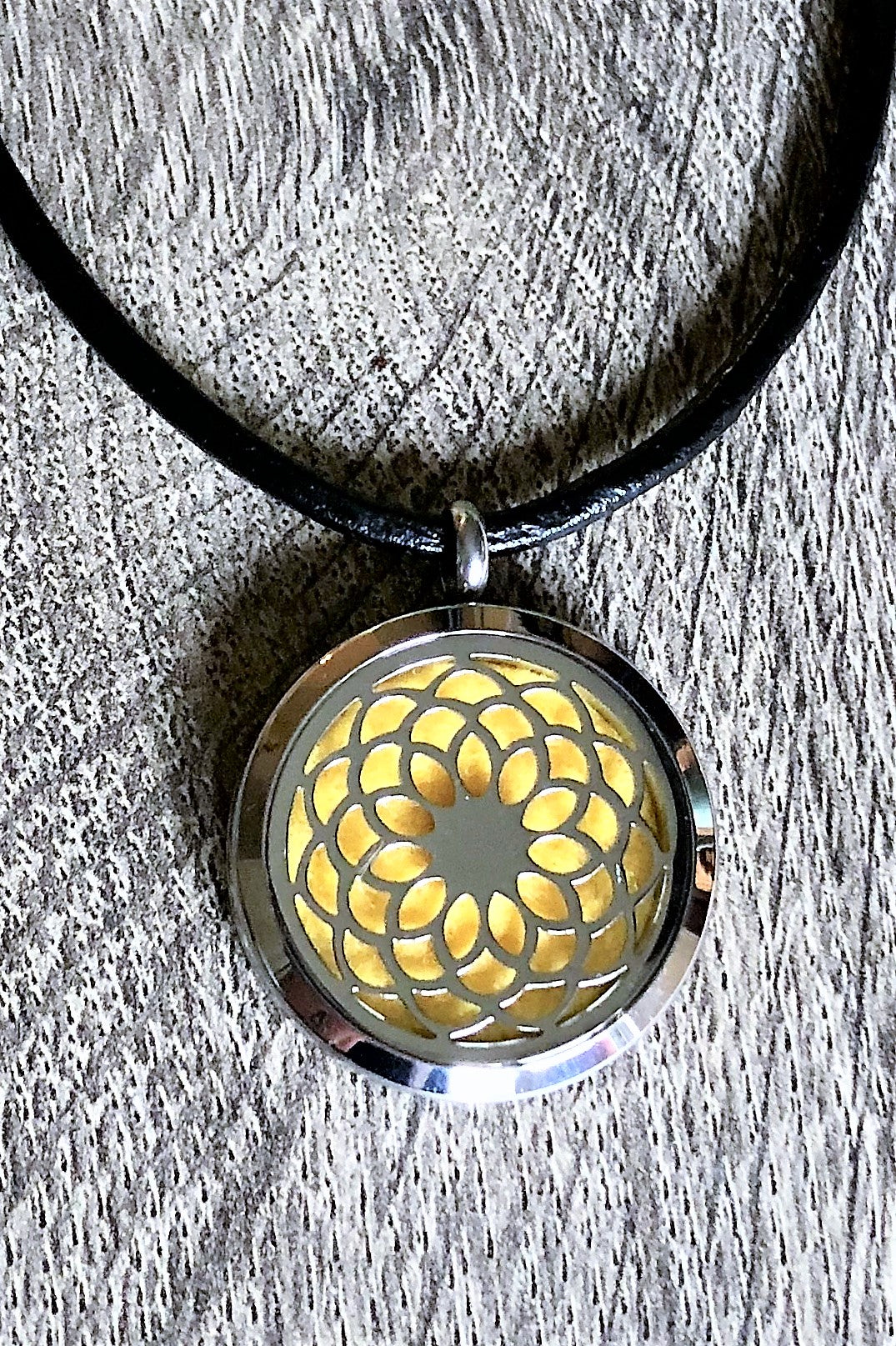 Sunflower - Essential Oil Diffuser Necklace