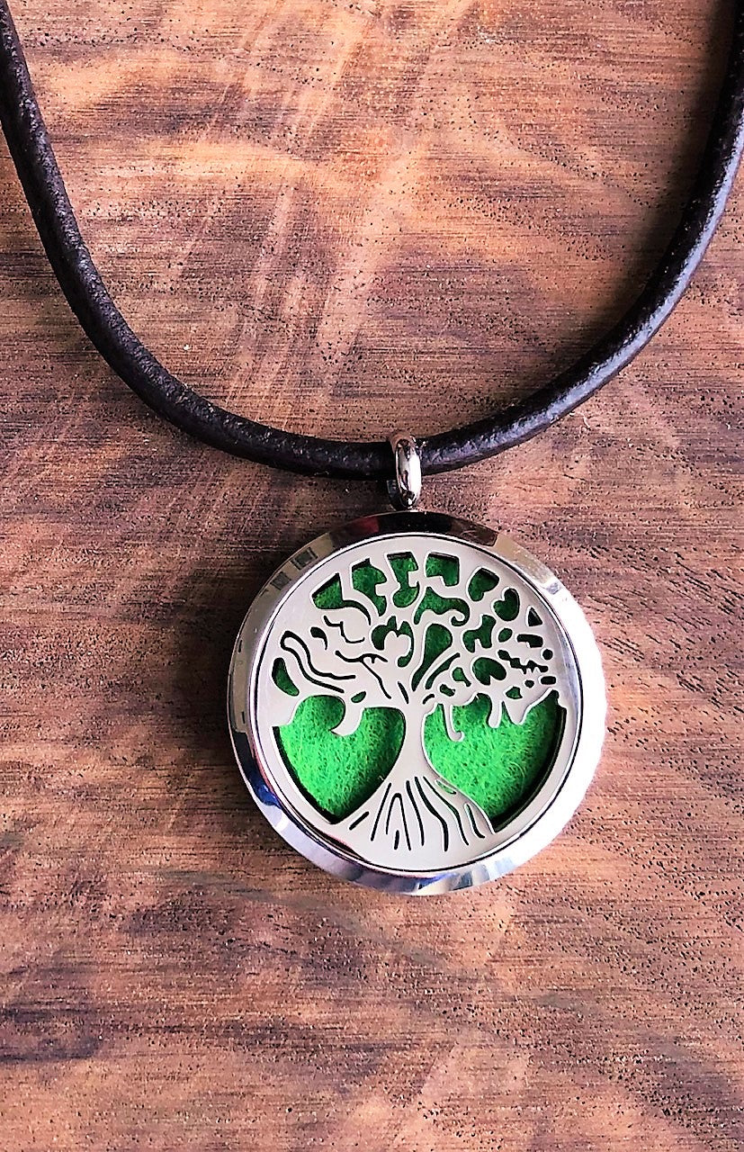 Tree of Life - Essential Oil Diffuser Necklace - Free Shipping